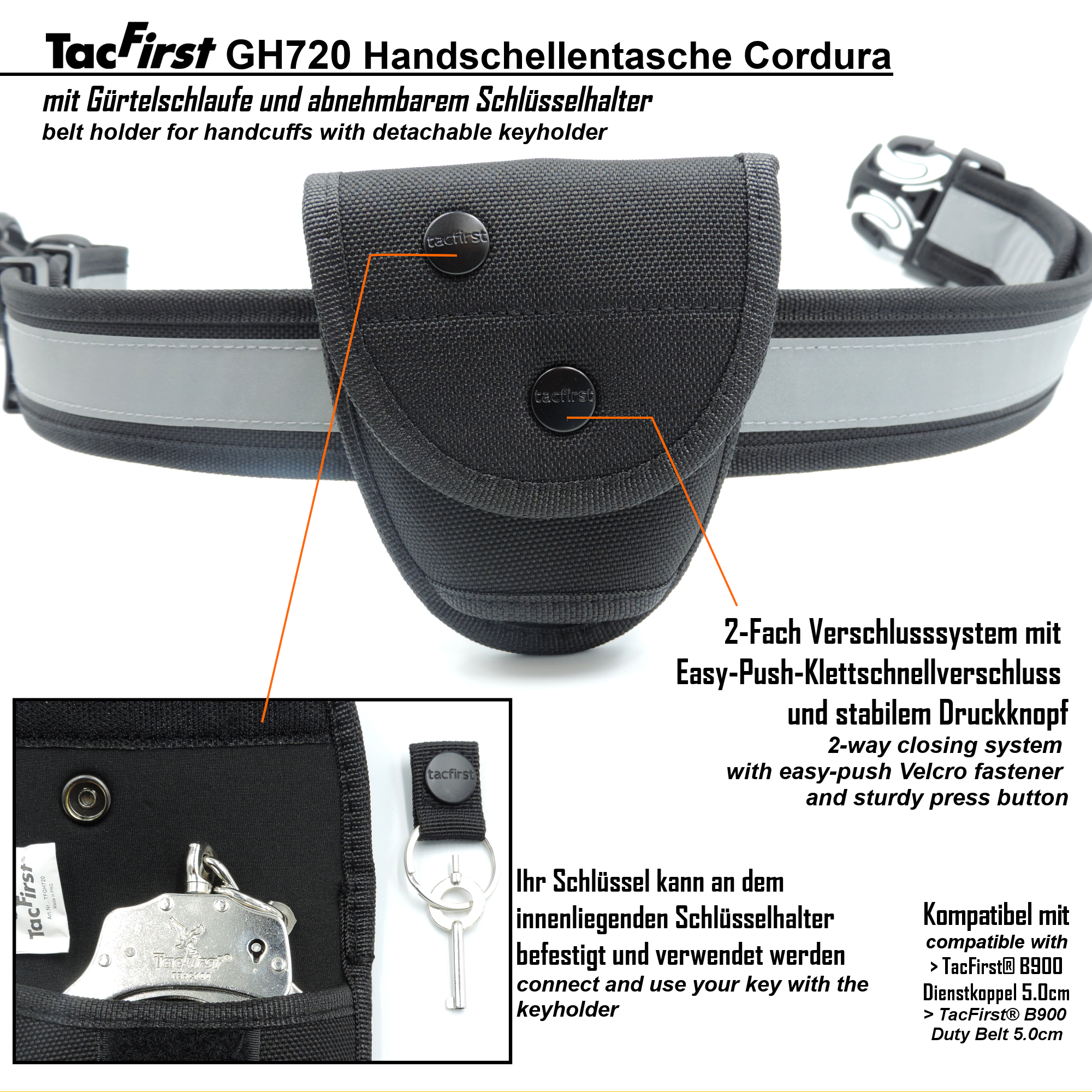 TacFirst® Handschellentasche GH720