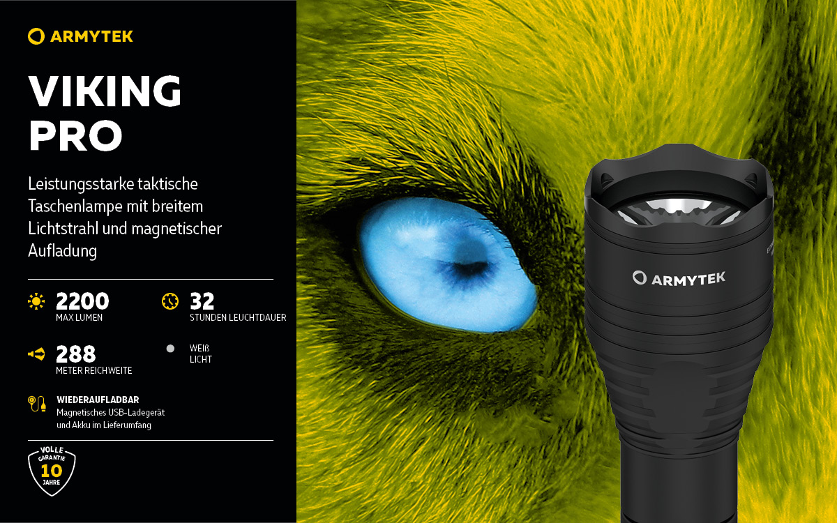 Armytek® Viking Pro Magnet USB