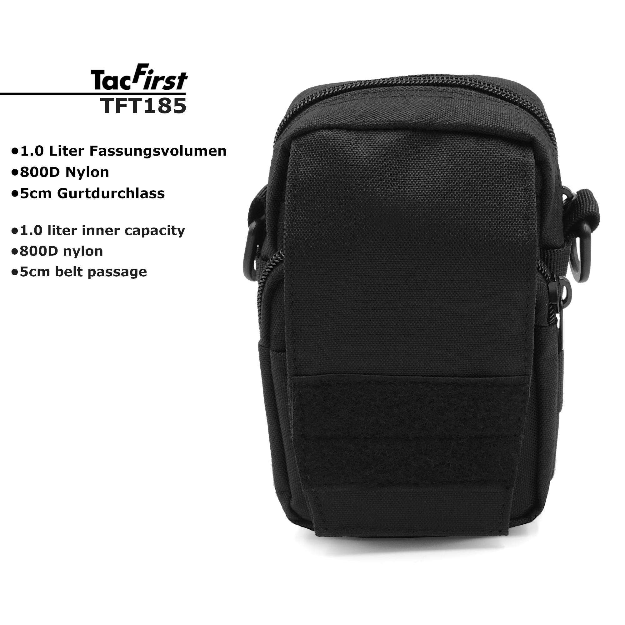 TacFirst® T185 Bag 1.0L mit Schultergurt