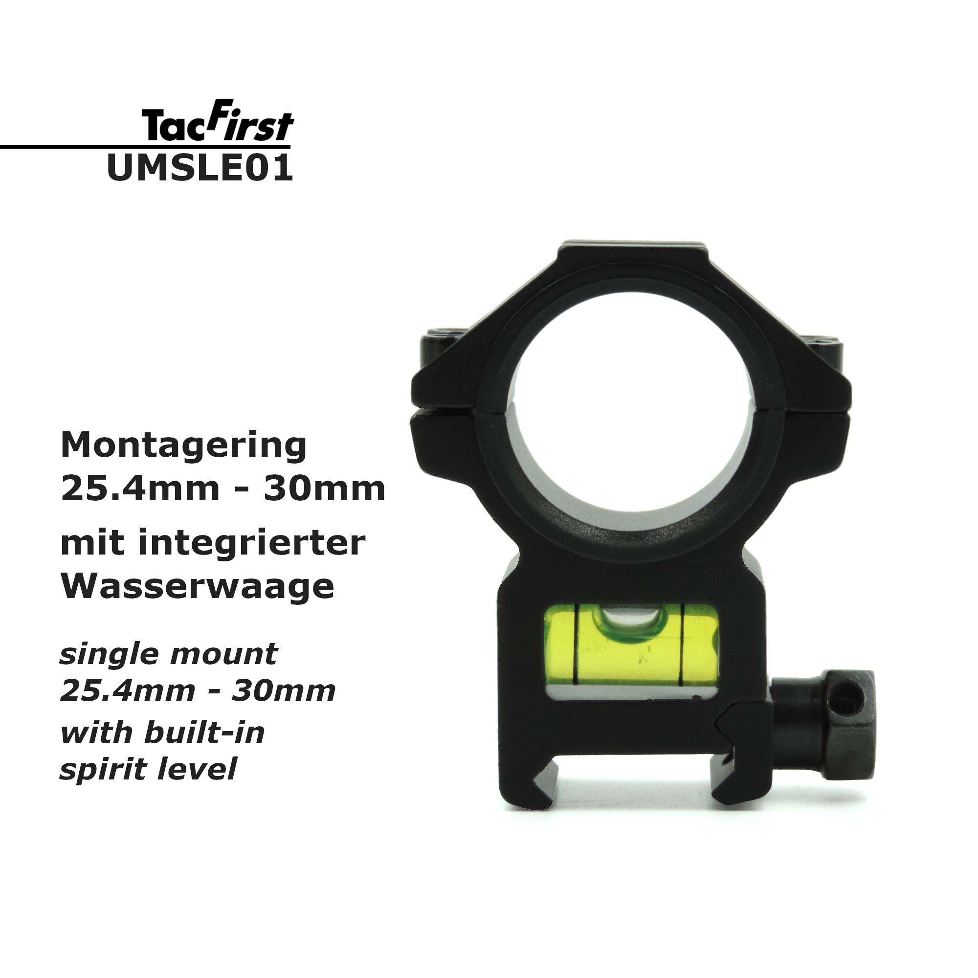 TacFirst® UMSLE Montage 25.4/30mm für 20mm Schiene