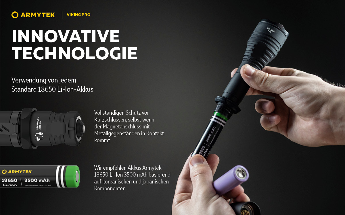 Armytek® Viking Pro Magnet USB