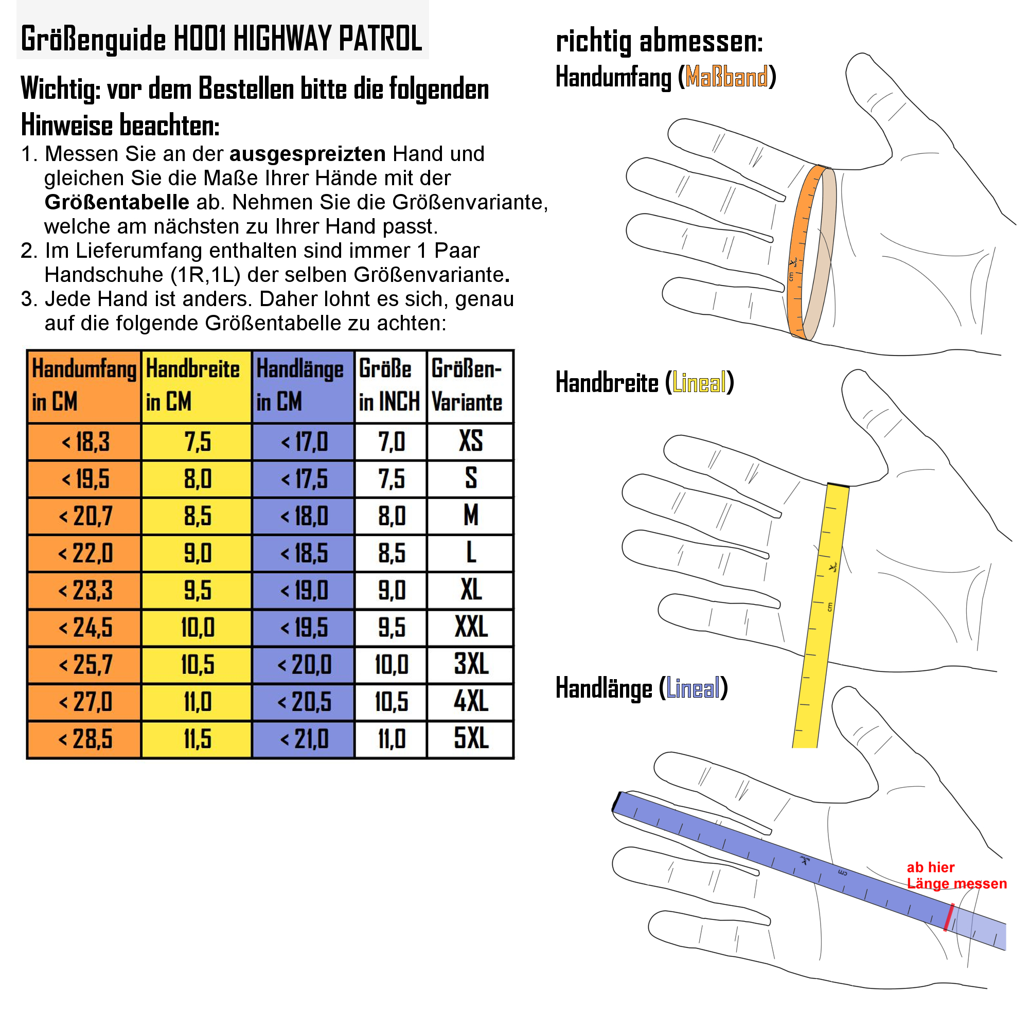 TacFirst® Einsatzhandschuhe H001 HIGHWAY PATROL Echtleder, 360° schnitthemmend
